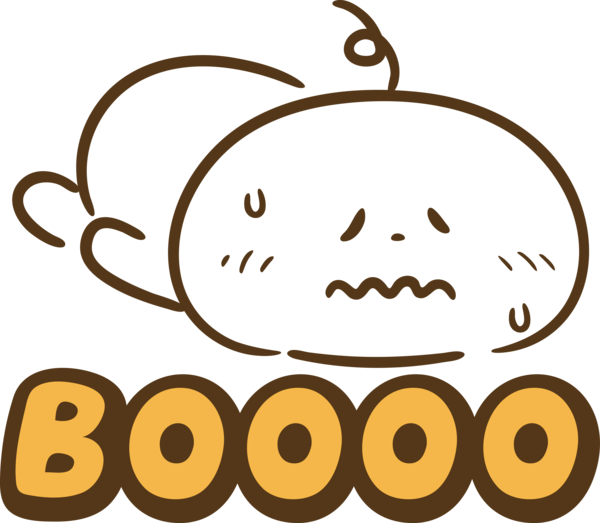 Transparent Halloween Drawing Cartoon Logo for Halloween Boo for Halloween
