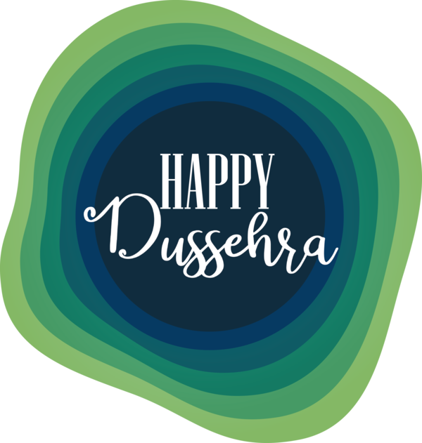 Transparent Dussehra Logo Font Design for Happy Dussehra for Dussehra