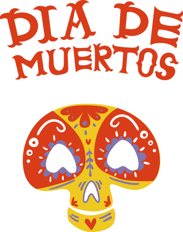 Transparent Day of the Dead Design Line Meter for Día de Muertos for Day Of The Dead