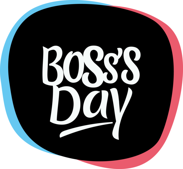 Transparent Bosses Day Logo Font Meter for Boss Day for Bosses Day