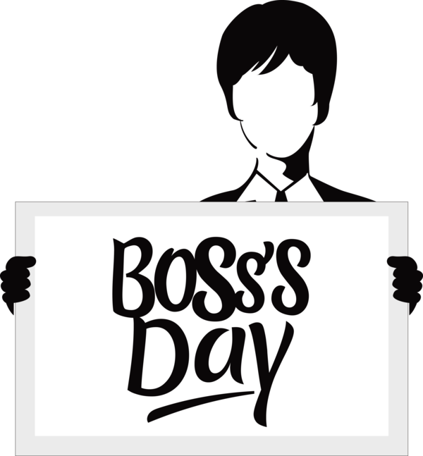 Transparent Bosses Day Logo Cartoon Design for Boss Day for Bosses Day