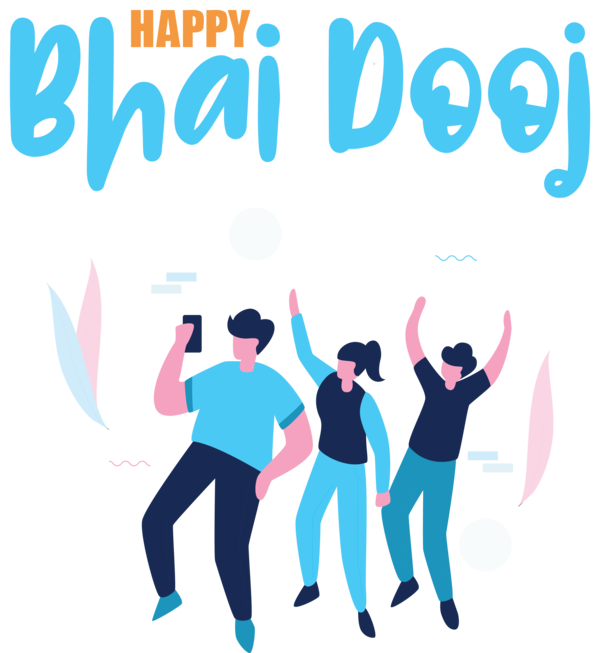 Transparent Bhai Dooj Drawing Cartoon Design for Bhai Beej for Bhai Dooj