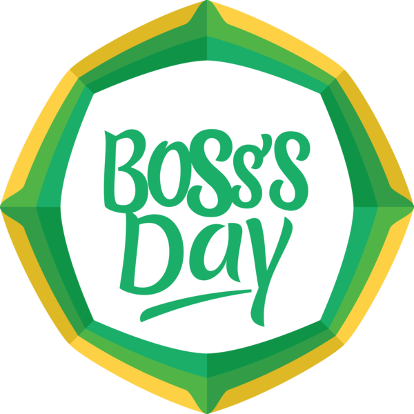 Transparent Bosses Day Logo Leaf Symbol for Boss Day for Bosses Day