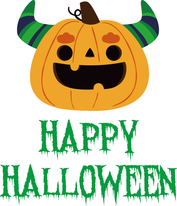 Transparent Halloween Leaf Cartoon Pumpkin for Happy Halloween for Halloween