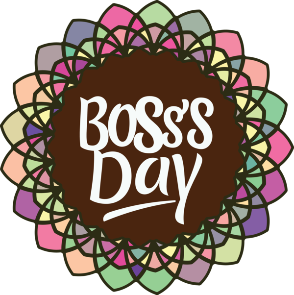 Transparent Bosses Day Design Vector Drawing for Boss Day for Bosses Day