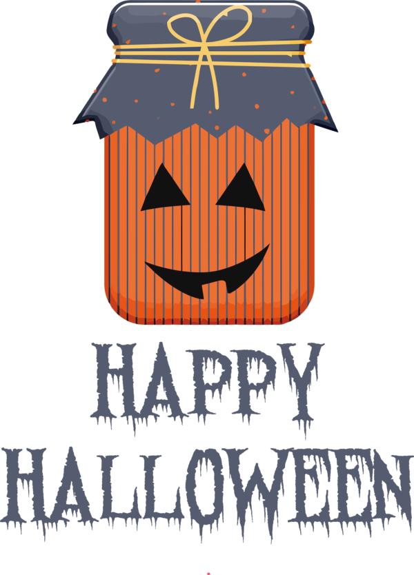 Transparent Halloween Design Logo Line for Happy Halloween for Halloween