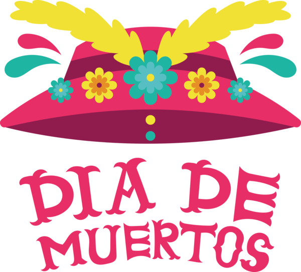 Transparent Day of the Dead Floral design Design Leaf for Día de Muertos for Day Of The Dead