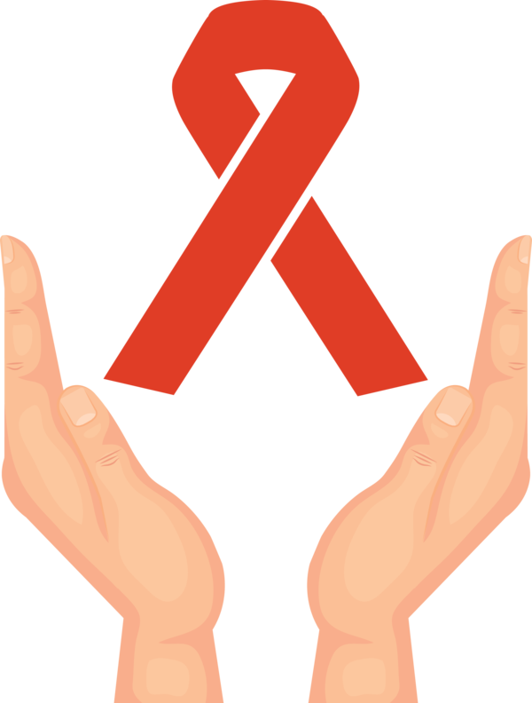 Transparent World Aids Day Awareness ribbon Pink ribbon Melanoma for Aids Day for World Aids Day