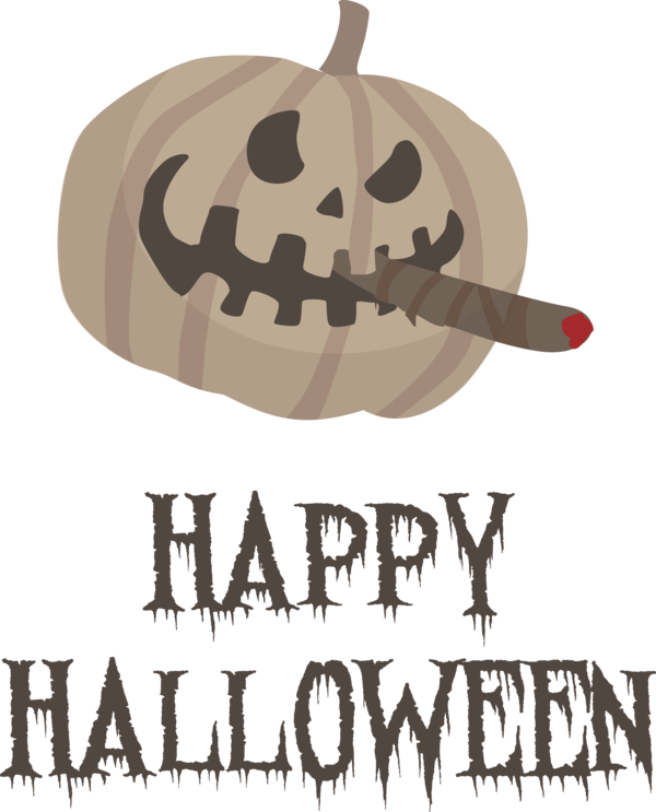 Transparent Halloween Cartoon Logo Meter for Happy Halloween for Halloween