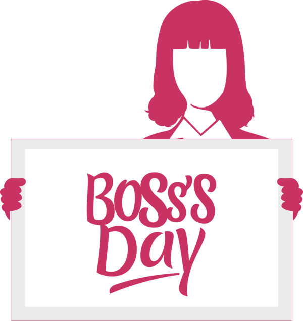 Transparent Bosses Day Design Logo Line for Boss Day for Bosses Day