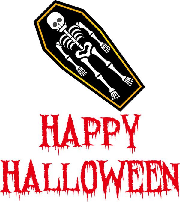 Transparent Halloween Logo Line Banner for Happy Halloween for Halloween
