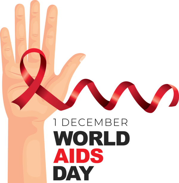 Transparent World Aids Day World AIDS Day World AIDS Vaccine Day Red ribbon for Aids Day for World Aids Day