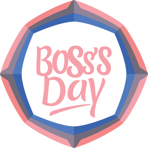 Transparent Bosses Day Design Logo Line for Boss Day for Bosses Day