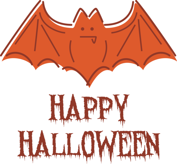 Transparent Halloween Logo Cartoon Line for Happy Halloween for Halloween