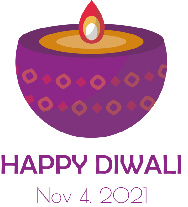 Transparent Diwali Logo Violet Design for Happy Diwali for Diwali