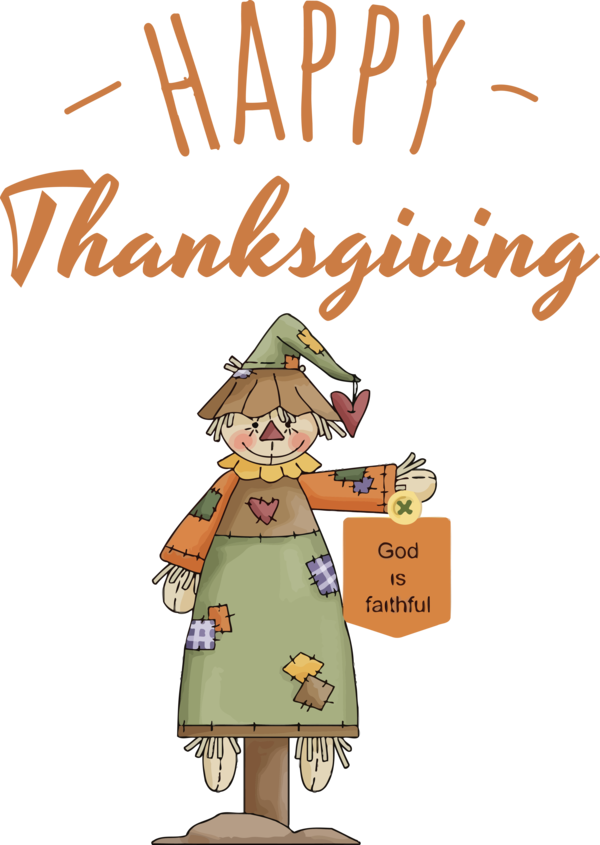 Transparent Thanksgiving Human Cartoon Character for Happy Thanksgiving for Thanksgiving