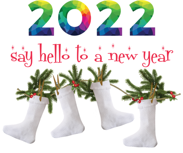 Transparent New Year Rudolph Christmas Day Mrs. Claus for Happy New Year 2022 for New Year
