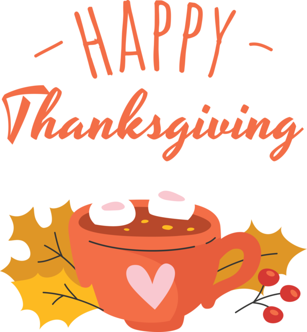 Transparent Thanksgiving Cartoon Line Flower for Happy Thanksgiving for Thanksgiving