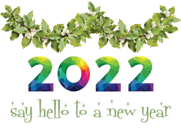 Transparent New Year Christmas Day Design Icon for Happy New Year 2022 for New Year