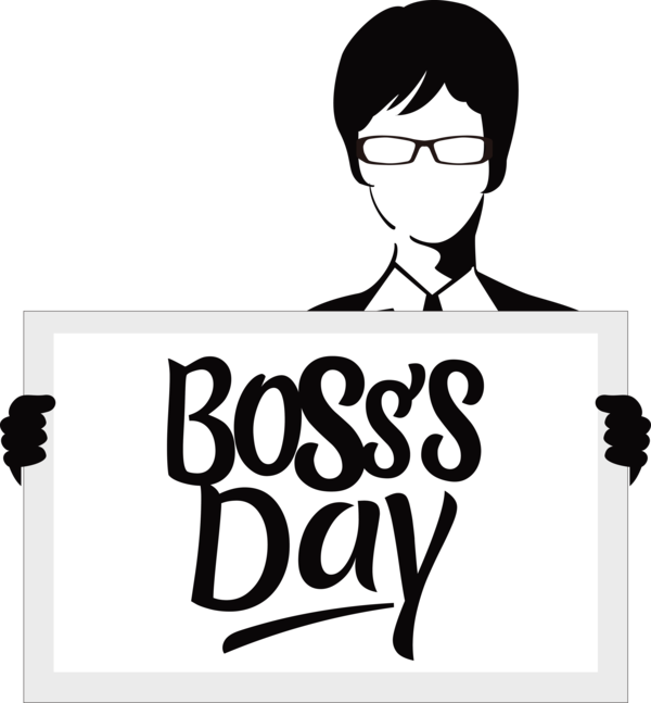 Transparent Bosses Day Human Logo Cartoon for Boss Day for Bosses Day