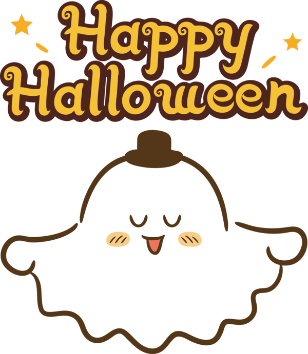 Transparent Halloween Cartoon Line Beak for Happy Halloween for Halloween