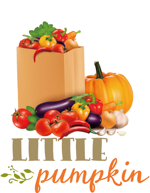 Transparent Thanksgiving Vegetable Fresh Vegetable Bag for Thanksgiving Pumpkin for Thanksgiving