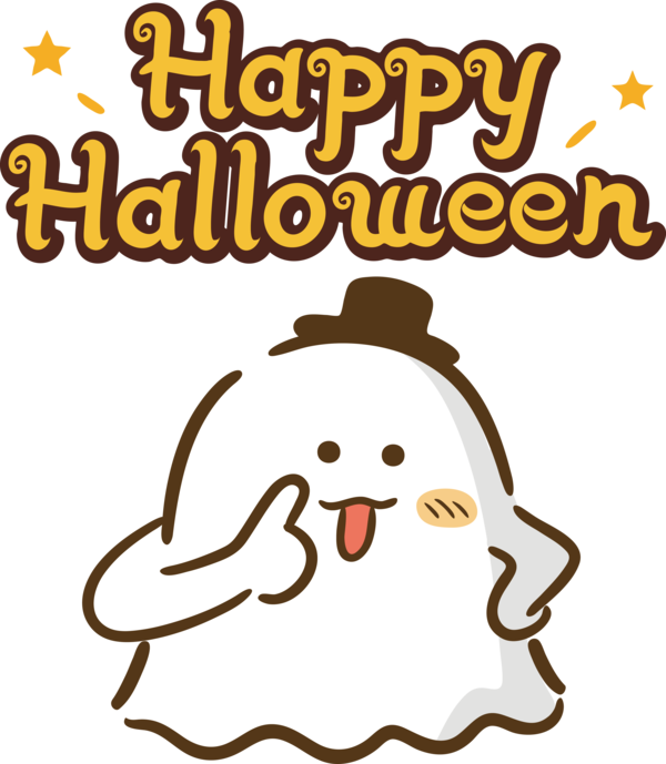 Transparent Halloween Cartoon Line Happiness for Happy Halloween for Halloween