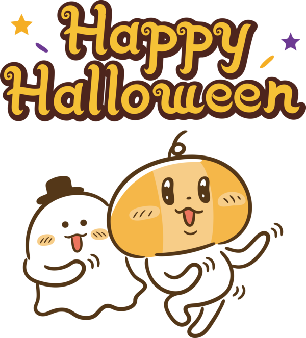 Transparent Halloween Cartoon Happiness Line for Happy Halloween for Halloween
