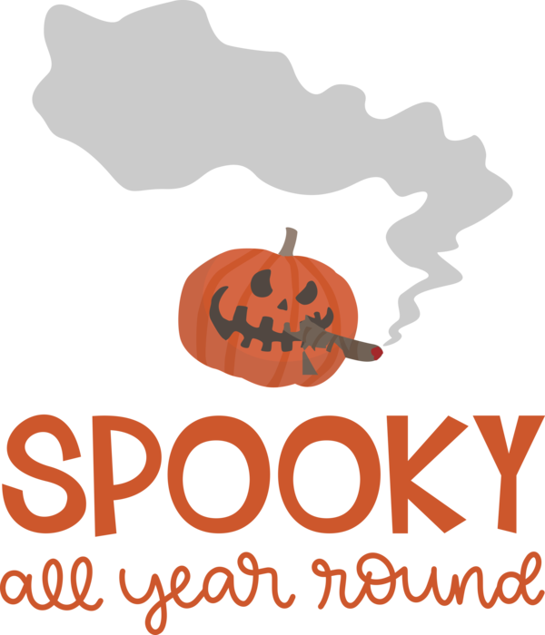 Transparent Halloween Logo Line Pumpkin for Halloween Boo for Halloween