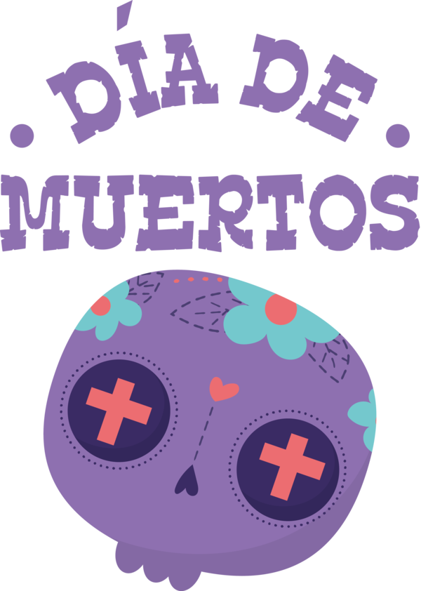 Transparent Day of the Dead Logo Symbol Country music for Día de Muertos for Day Of The Dead