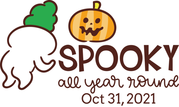 Transparent Halloween Human Logo Line for Halloween Boo for Halloween
