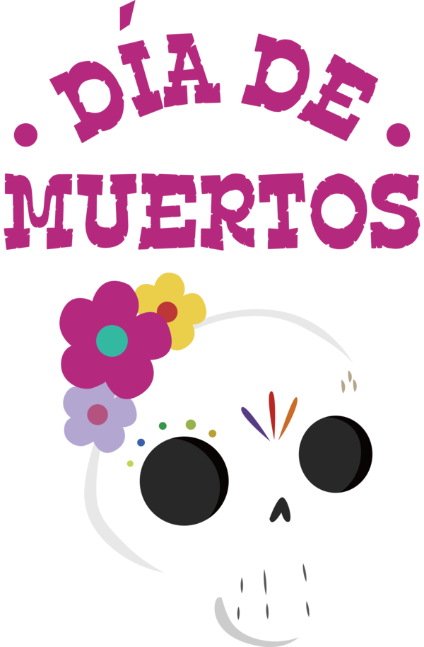 Transparent Day of the Dead Design Human Cartoon for Día de Muertos for Day Of The Dead
