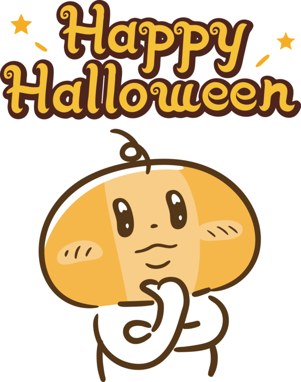 Transparent Halloween Smiley Human Cartoon for Happy Halloween for Halloween
