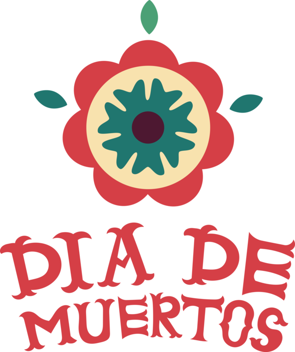 Transparent Day of the Dead Floral design Logo Design for Día de Muertos for Day Of The Dead