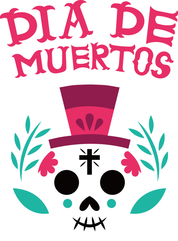 Transparent Day of the Dead Mexican art Design Culture for Día de Muertos for Day Of The Dead