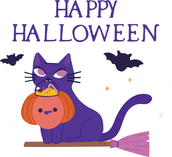 Transparent Halloween Cat Whiskers small for Happy Halloween for Halloween