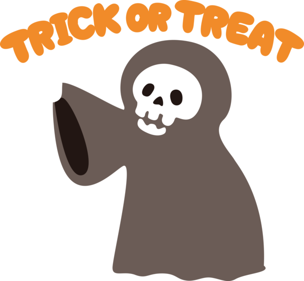Transparent Halloween Human Snout Logo for Trick Or Treat for Halloween