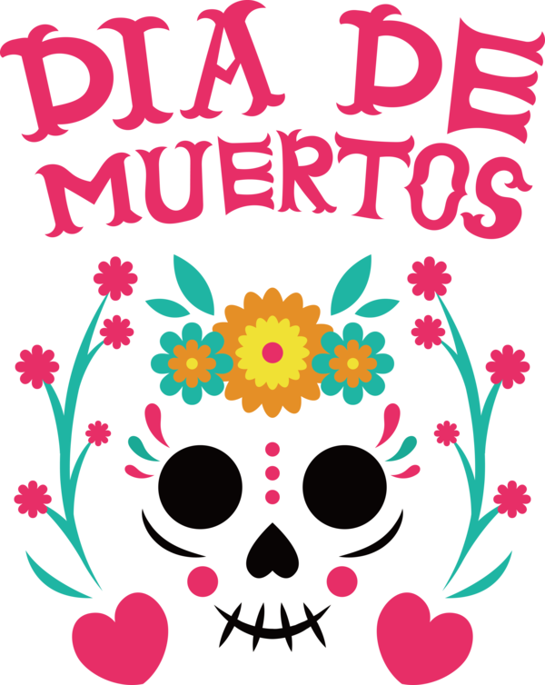 Transparent Day of the Dead Design Mexican art Visual arts for Día de Muertos for Day Of The Dead