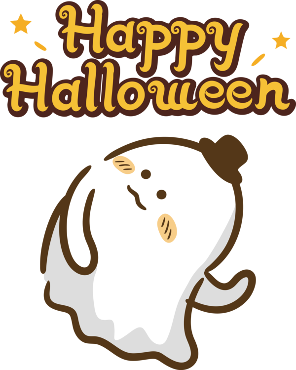 Transparent Halloween Cat-like Cartoon Cat for Happy Halloween for Halloween