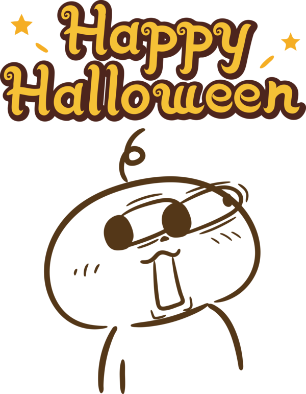 Transparent Halloween Human Cartoon Smiley for Happy Halloween for Halloween
