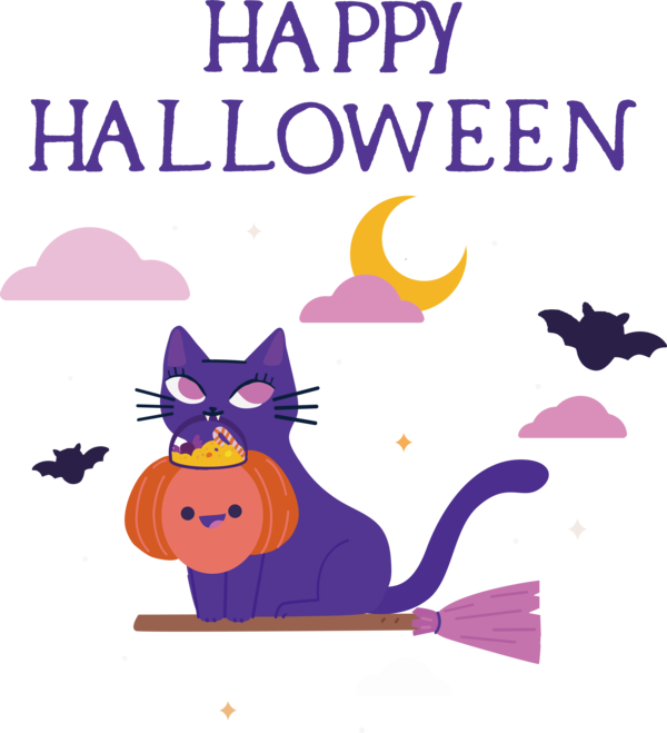 Transparent Halloween Cat Cat-like Whiskers for Happy Halloween for Halloween