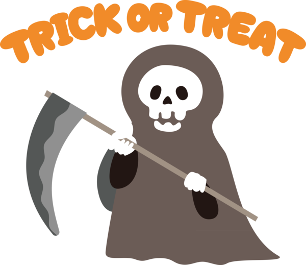 Transparent Halloween Cartoon Drawing Logo for Trick Or Treat for Halloween