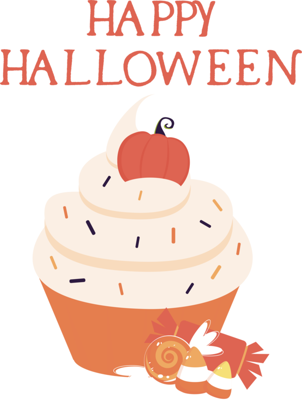 Transparent Halloween Cartoon Design Line for Happy Halloween for Halloween