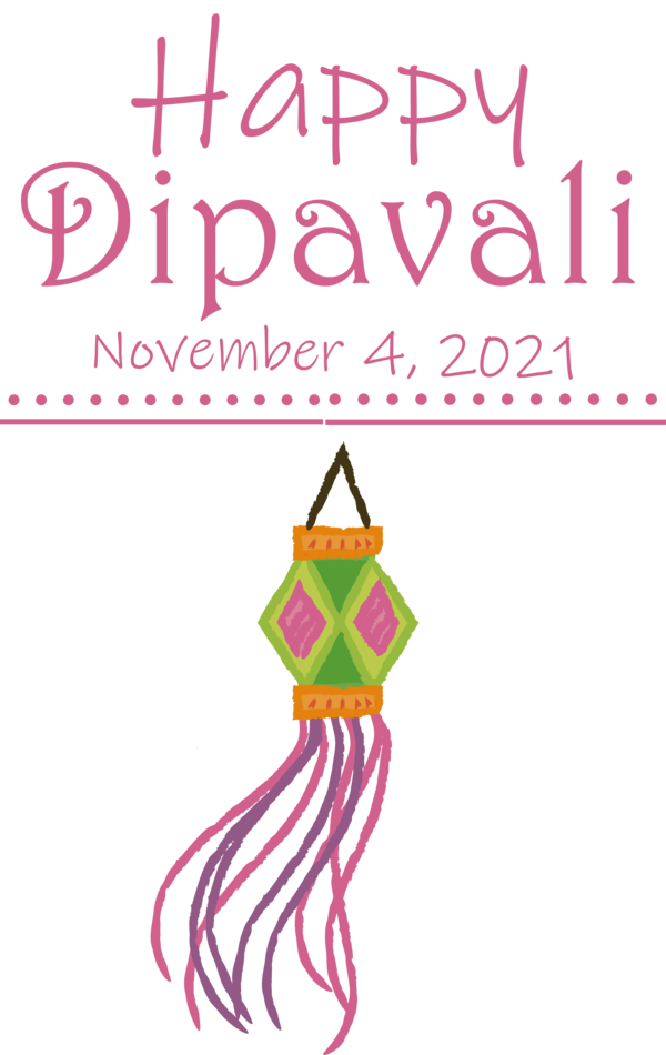 Transparent Diwali Design Jewellery Pink M for Happy Diwali for Diwali