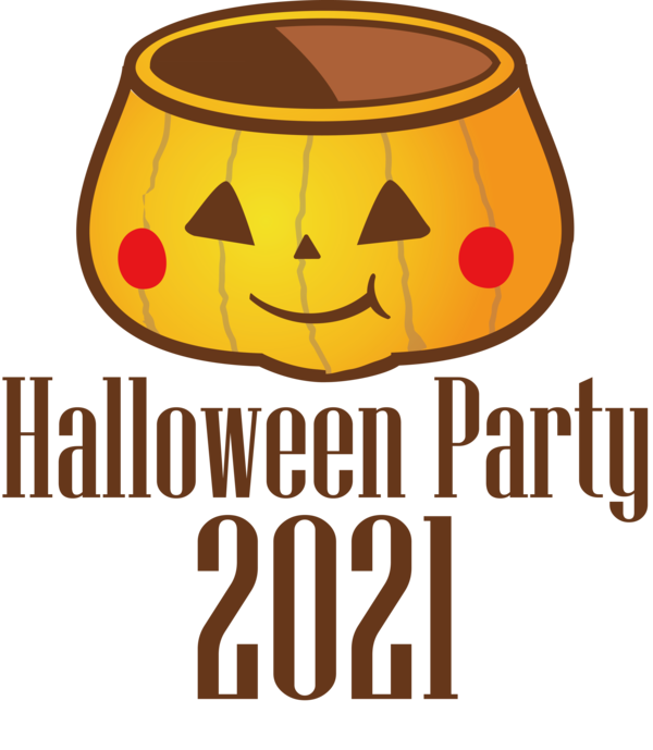 Transparent Halloween Logo Cartoon Line for Halloween Party for Halloween