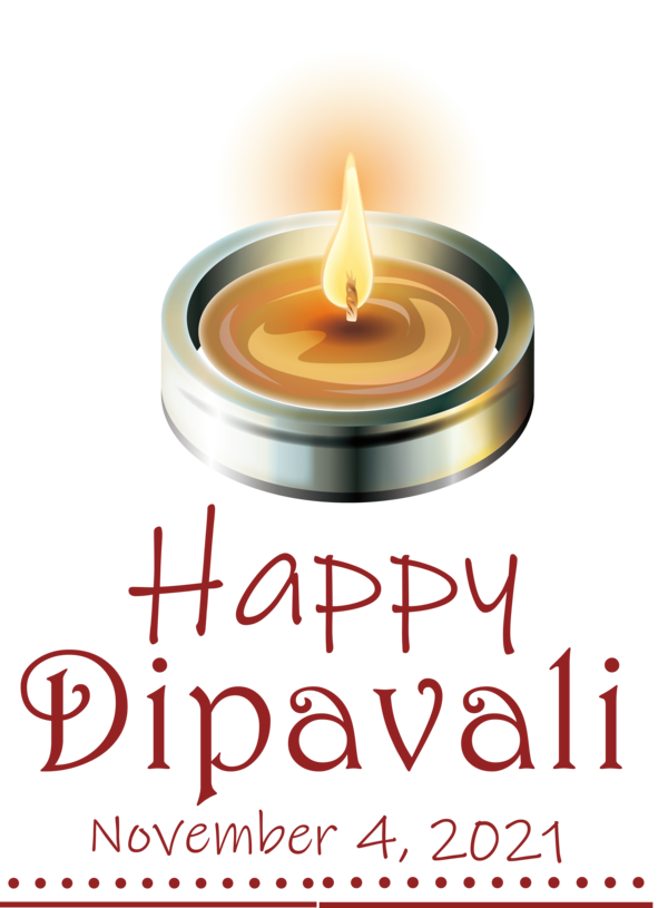 Transparent Diwali Font Lighting Wax for Happy Diwali for Diwali