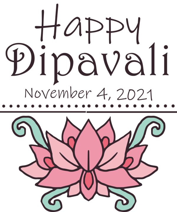 Transparent Diwali Cut flowers Design Floral design for Happy Diwali for Diwali