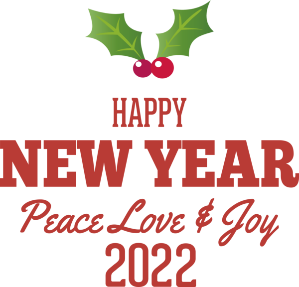 Transparent New Year Flower Logo Tree for Happy New Year 2022 for New Year