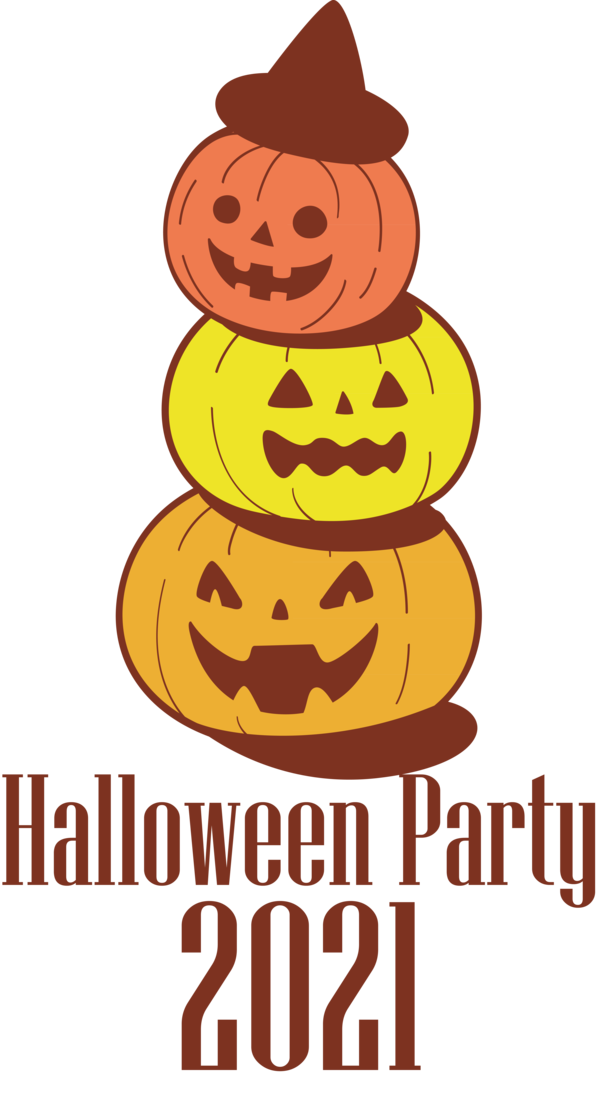 Transparent Halloween Cartoon Drawing Jack-o'-lantern for Halloween Party for Halloween