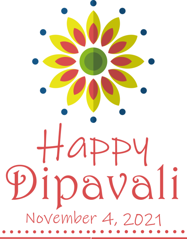 Transparent Diwali Cut flowers Floral design Line for Happy Diwali for Diwali